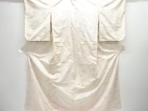 花縞模様織り出し手織り紬着物